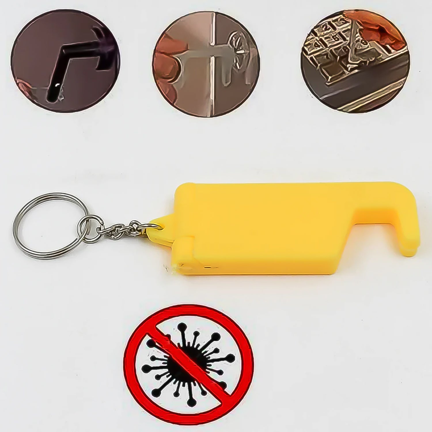 2 in 1 Plastic Keychain with Mobile Stand / Phone Holder (5 Pcs Set / Multicolor) 2 in 1 Plastic Keychain with Mobile Stand / Phone Holder (5 Pcs Set / Multicolor)